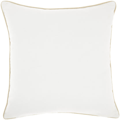 Cream Sequined Ombre Throw Pillow