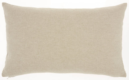 Rose Gold And White Cowhide Lumbar Throw Pillow
