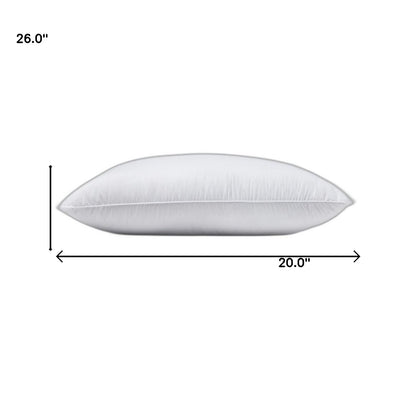 Lux Sateen Down Alternative Standard Size Firm Pillow