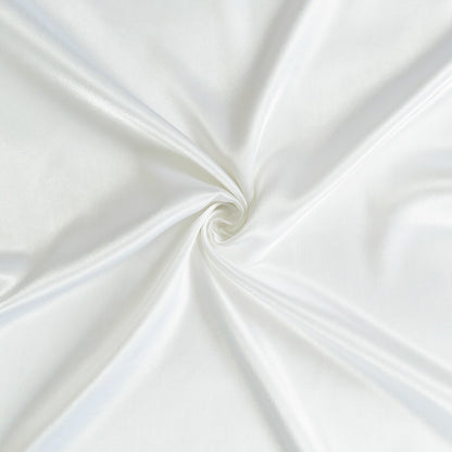 White Dreamy Set Of 2 Silky Satin Queen Pillowcases