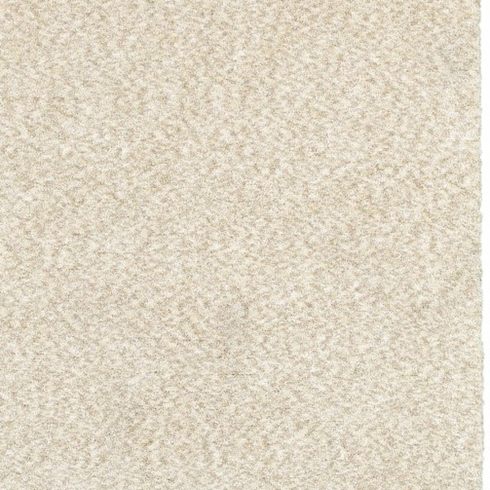 7’ X 10’ Modern Shag Ivory Indoor Area Rug