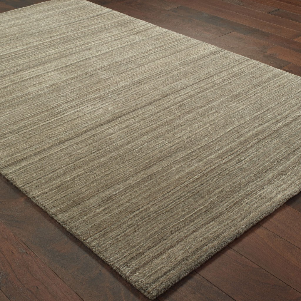 4'X6' Two-Toned Brown And Beige Indoor Area Rug