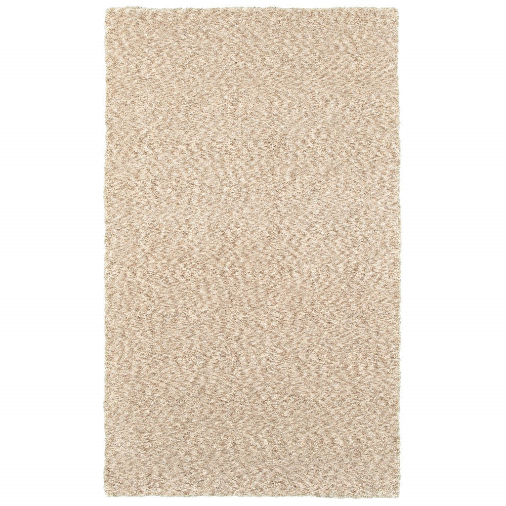 5’ X 7’ Modern Soft Tan Indoor Area Rug