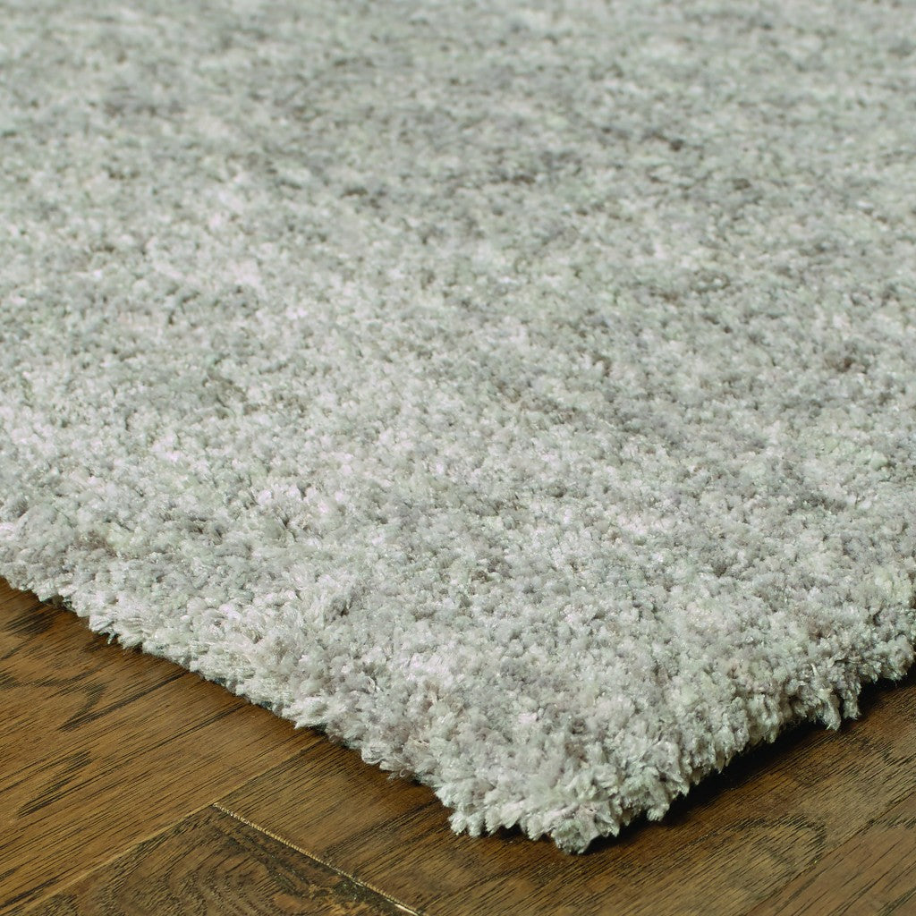 7’ X 10’ Modern Shaggy Soft Gray Indoor Area Rug