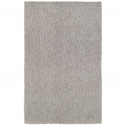 7’ X 10’ Modern Shaggy Soft Gray Indoor Area Rug