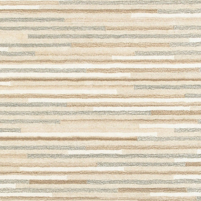 5’ X 8’ Beige And Gray Eclectic Linesarea Rug