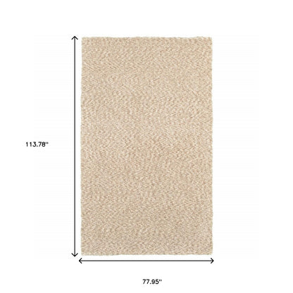 5’ X 7’ Modern Soft Tan Indoor Area Rug