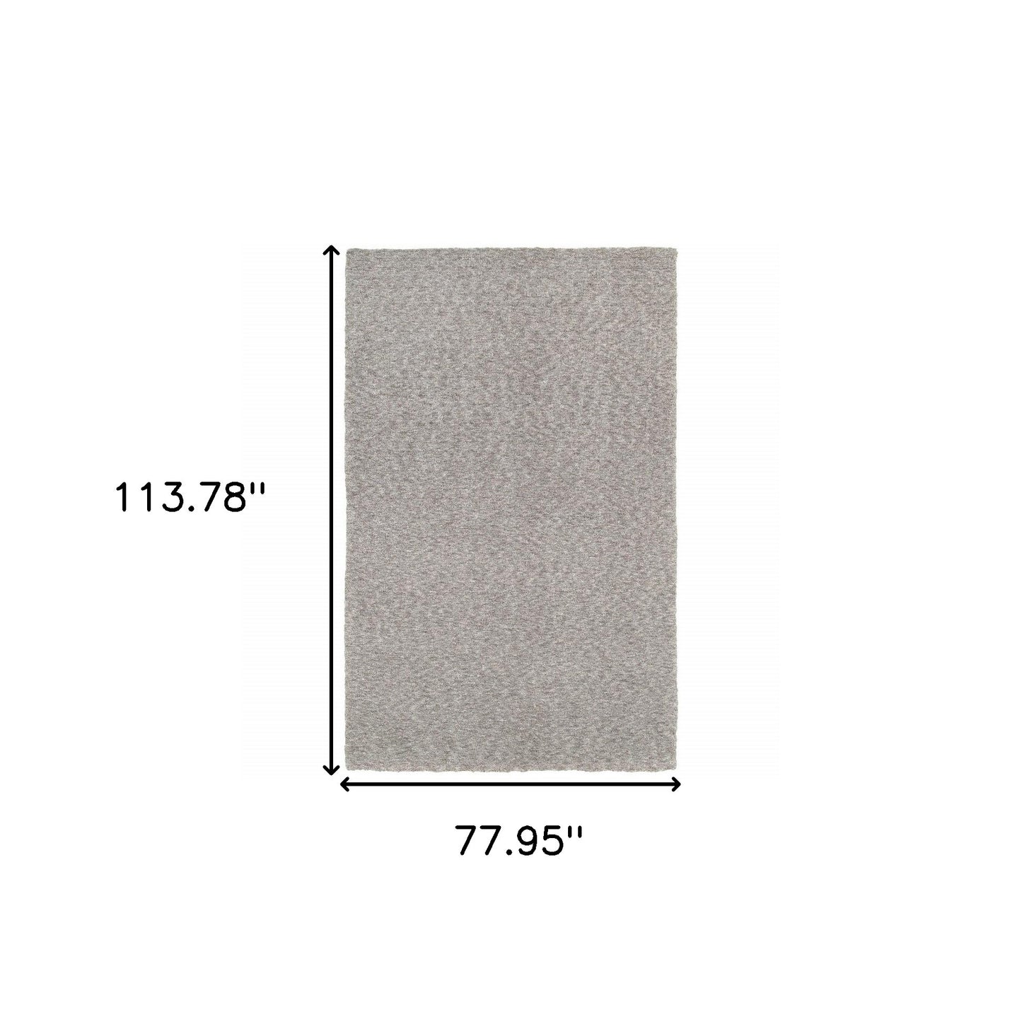 7’ X 10’ Modern Shaggy Soft Gray Indoor Area Rug