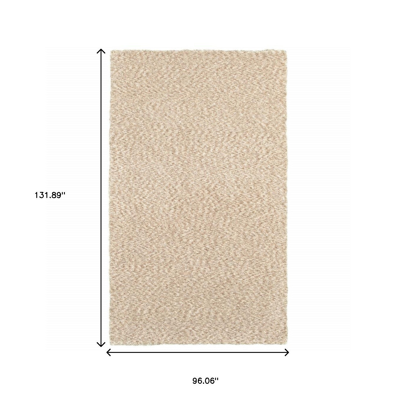 5’ X 7’ Modern Soft Tan Indoor Area Rug