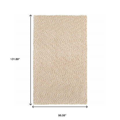 5’ X 7’ Modern Soft Tan Indoor Area Rug