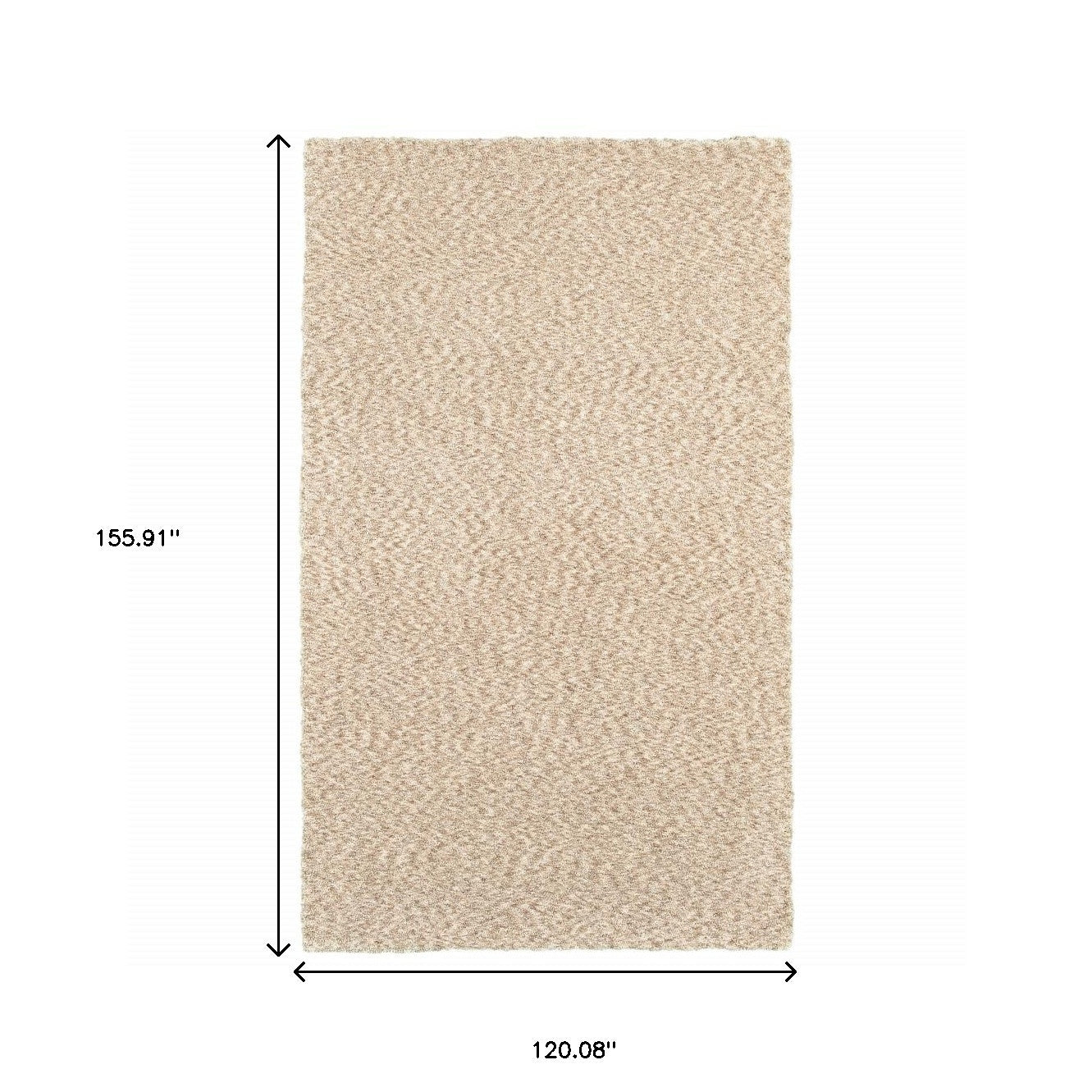 5’ X 7’ Modern Soft Tan Indoor Area Rug