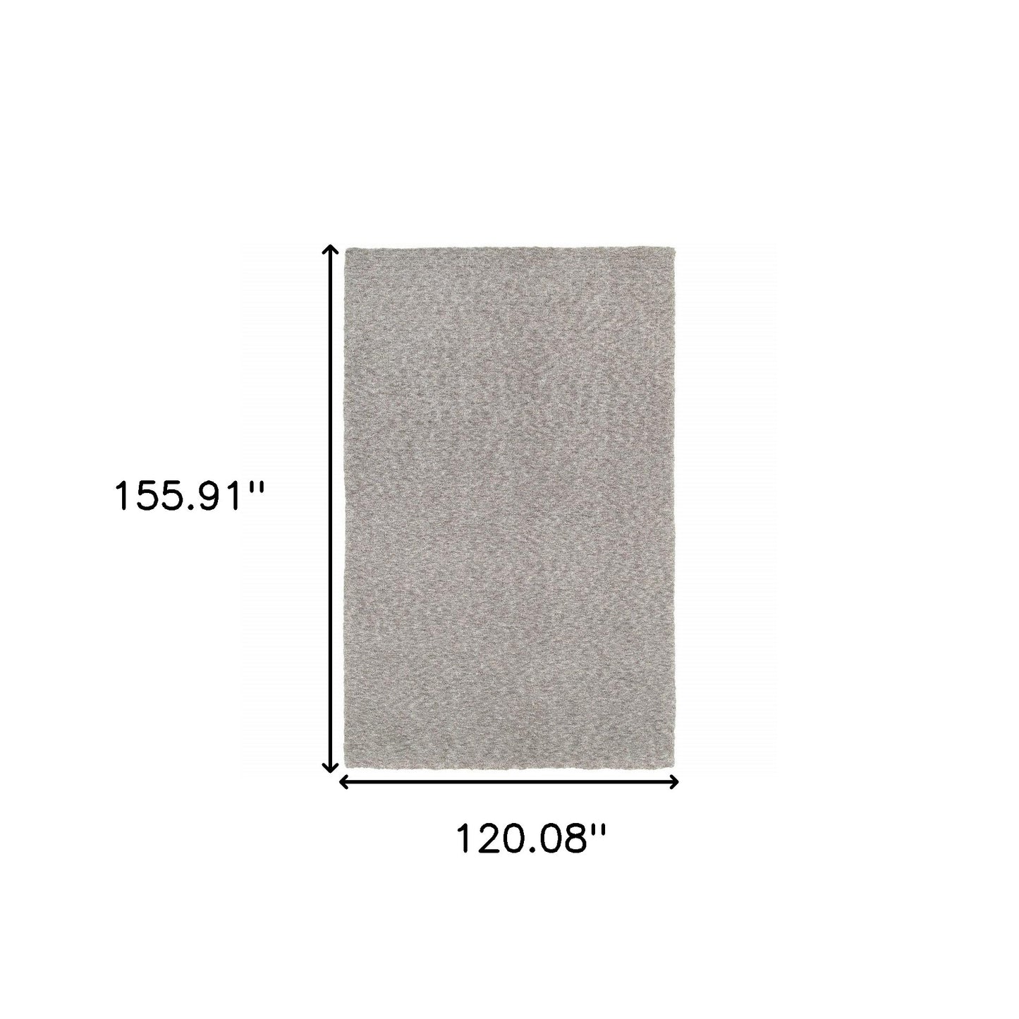 7’ X 10’ Modern Shaggy Soft Gray Indoor Area Rug
