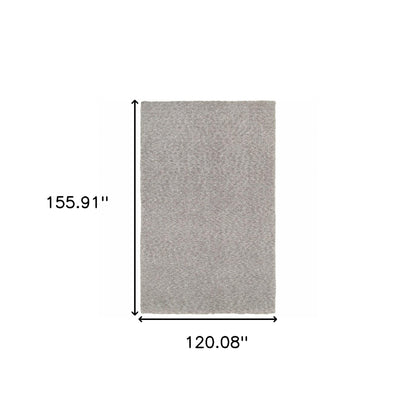 7’ X 10’ Modern Shaggy Soft Gray Indoor Area Rug