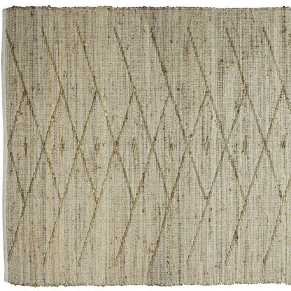 2' X 3' Beige Distressed Tribal Scatter Rug