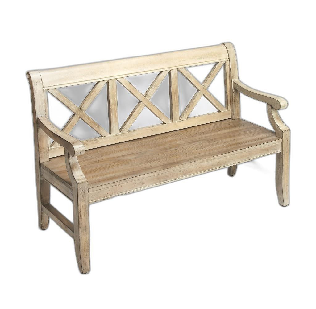 Gray Driftwood Finish Bench