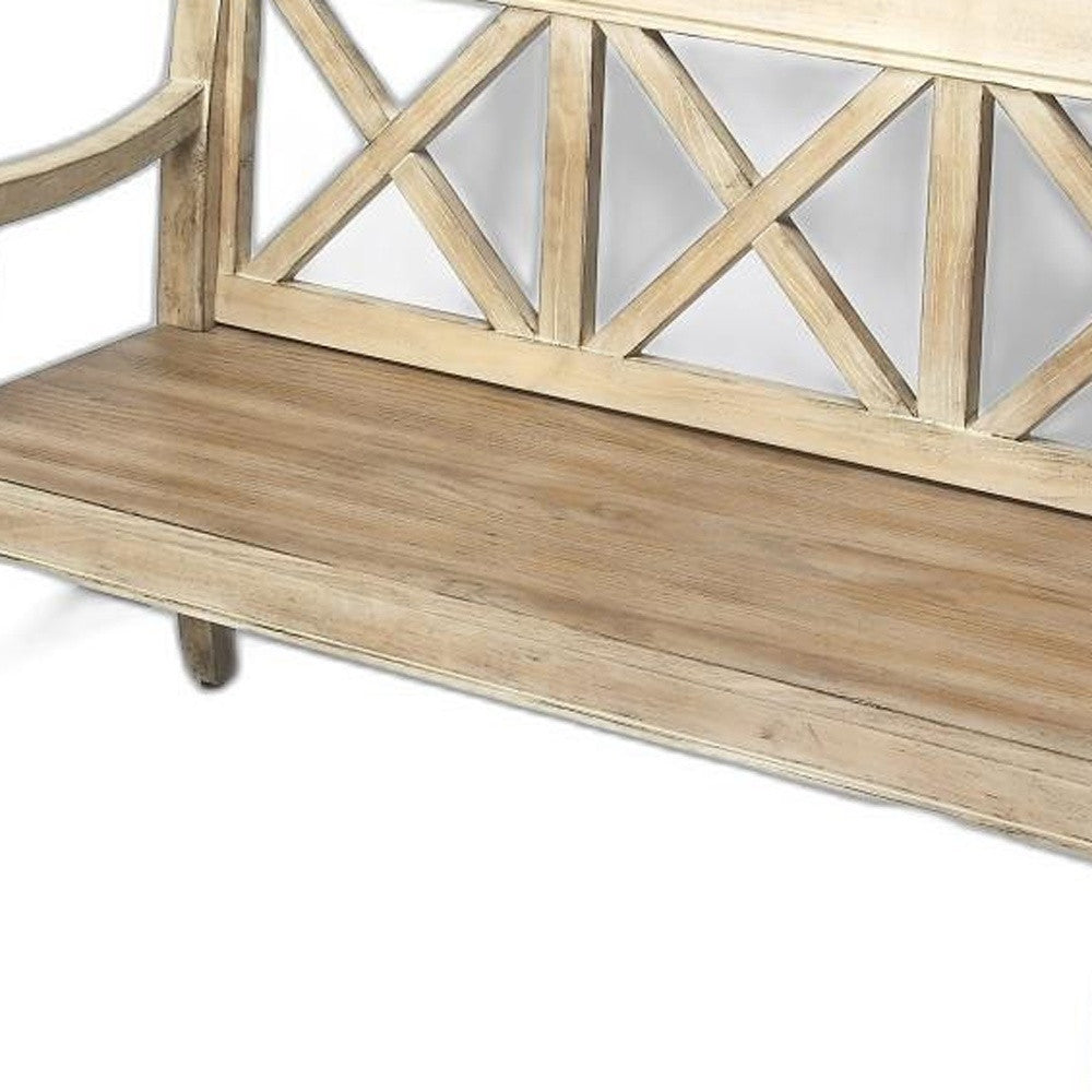 Gray Driftwood Finish Bench