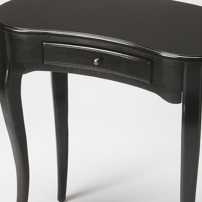 32" Black Poplar Wood Writing Desk