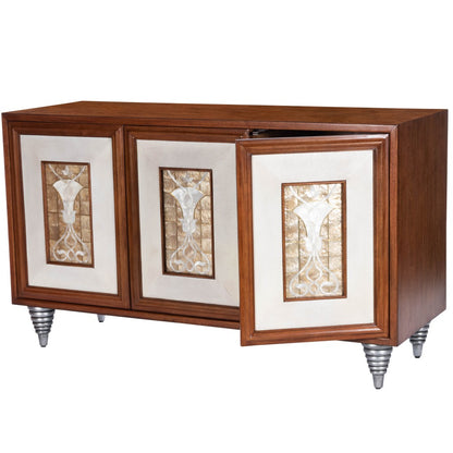 Shelly Leather & Capiz Shell Inlay Sideboard