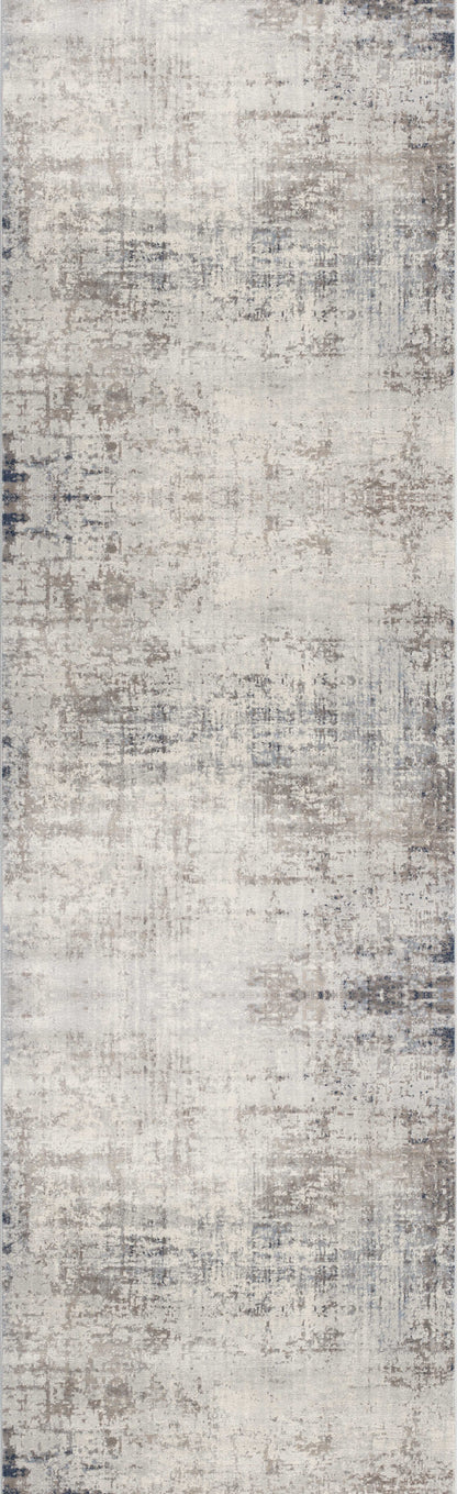 2’ X 3’ Navy Blue Distressed Striations Scatter Rug