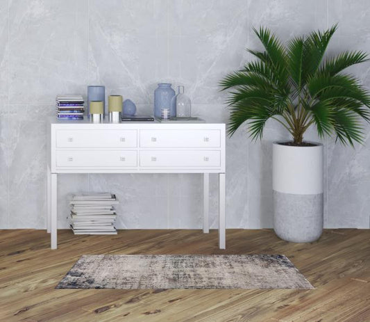 2’ X 3’ Navy Blue Distressed Striations Scatter Rug