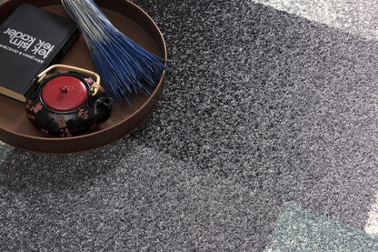 4' X 6’ Gray Modern Geometric Area Rug