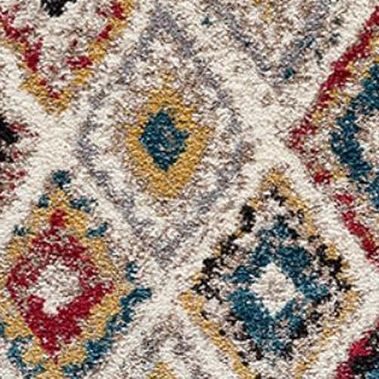 8' X 11' Cream Southwestern Area Rug