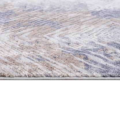 5’ X 8’ Ivory And Beige Abstract Diamonds Area Rug