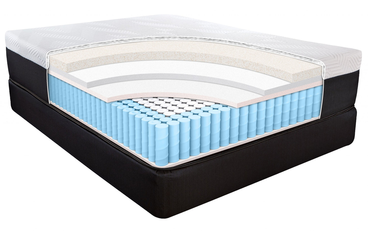 14" Hybrid Lux Memory Foam And Wrapped Coil Mattress Queen