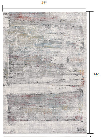 3’ x 10’ Cream and Blue Traditional Runner Rug