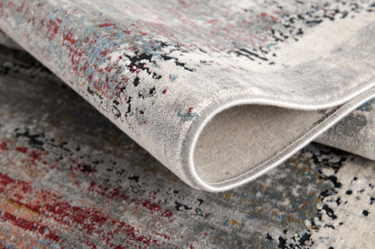 3’ x 10’ Cream and Blue Traditional Runner Rug