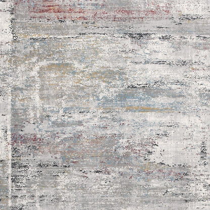 3’ x 10’ Cream and Blue Traditional Runner Rug