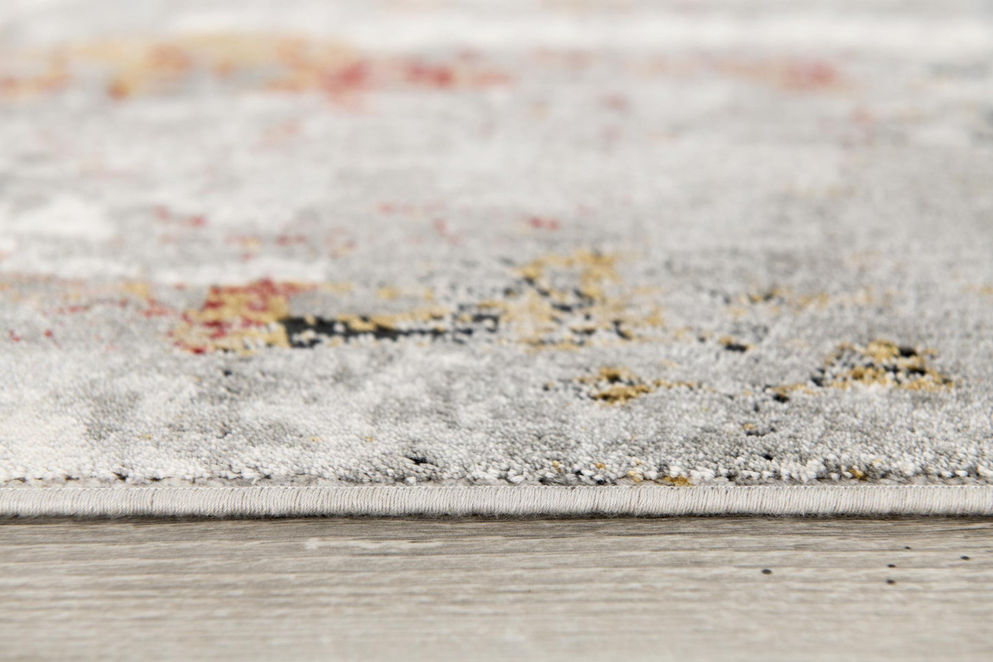 20' Gray Abstract Runner Rug