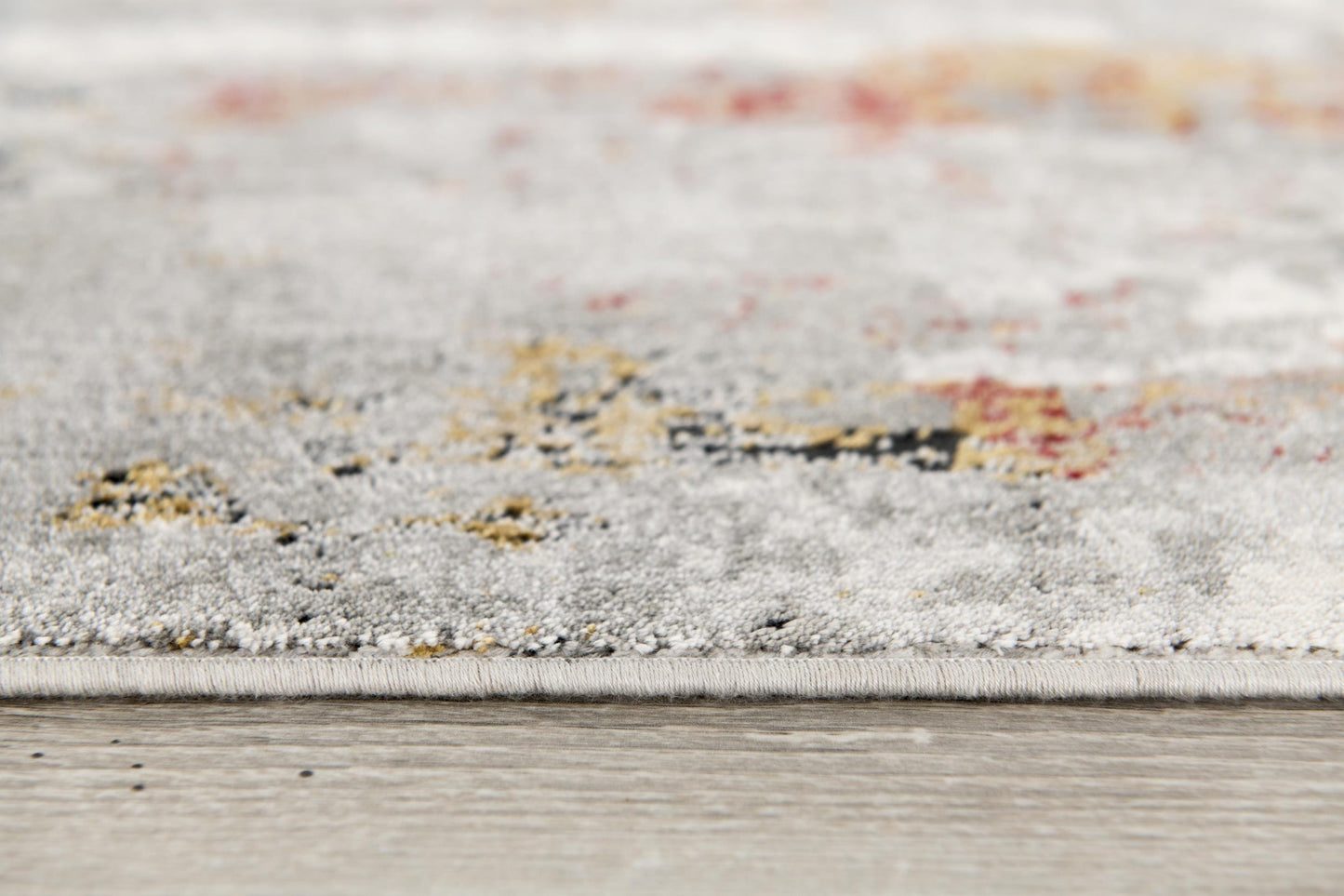 20' Gray Abstract Runner Rug