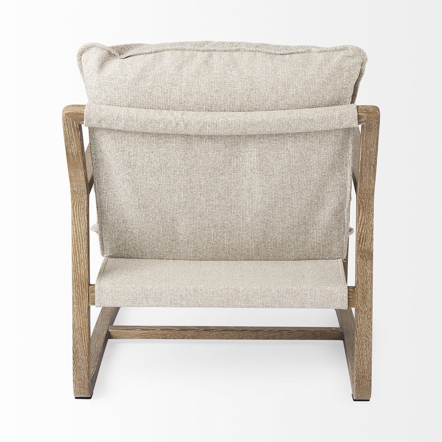 Modern Rustic Cozy Black And Cream Accent Chair