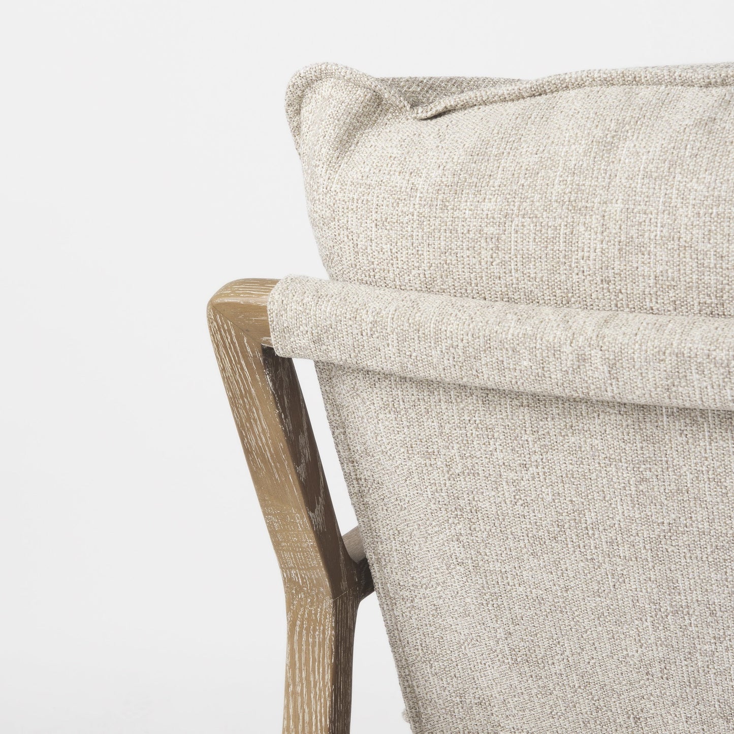 Modern Rustic Cozy Black And Cream Accent Chair