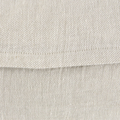 Cream Bordered Lumbar Pillow Cover