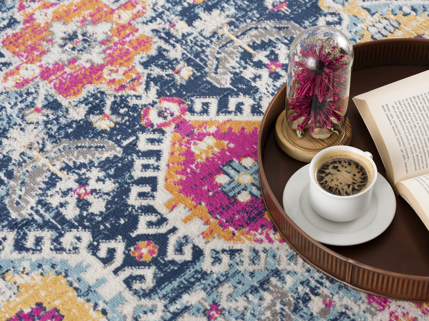 2? X 6? Navy Oriental Area Rug