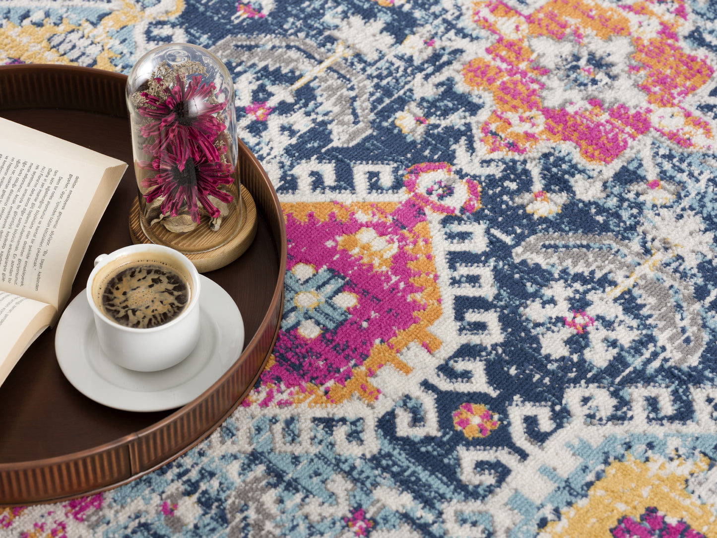 2? X 6? Navy Oriental Area Rug