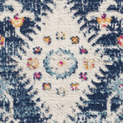 2? X 6? Navy Oriental Area Rug