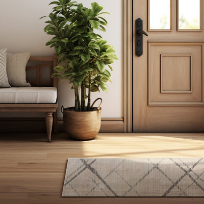 9’ x 13’ Gray Modern Abstract Pattern Area Rug