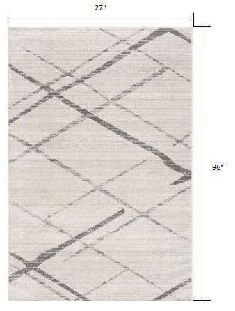 9’ x 13’ Gray Modern Abstract Pattern Area Rug