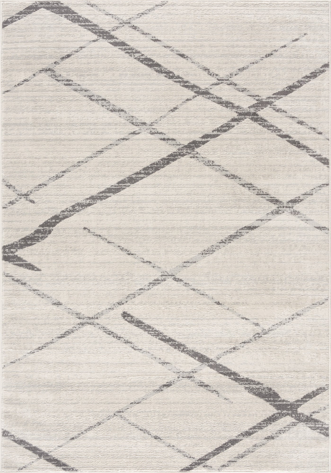 9’ x 13’ Gray Modern Abstract Pattern Area Rug