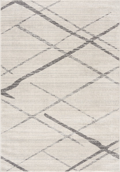 9’ x 13’ Gray Modern Abstract Pattern Area Rug