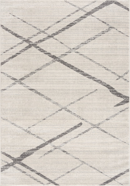 9’ x 13’ Gray Modern Abstract Pattern Area Rug
