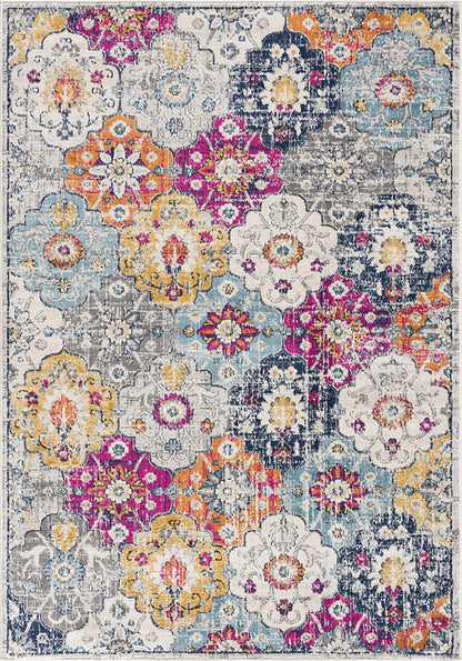 2' X 6' Rust Floral Dhurrie Area Rug