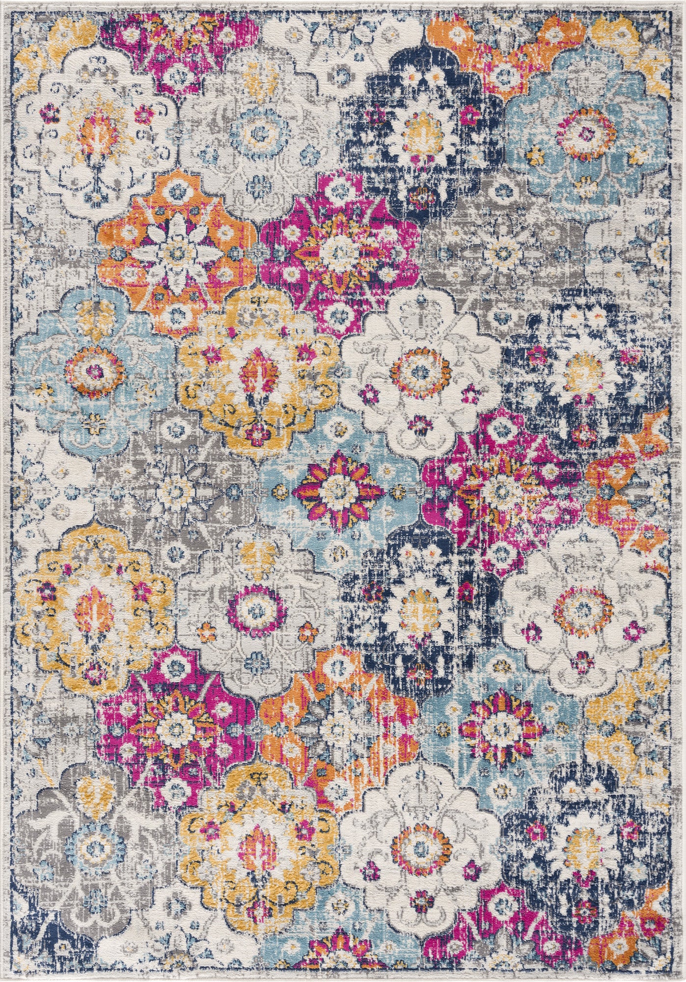 2' X 6' Rust Floral Dhurrie Area Rug