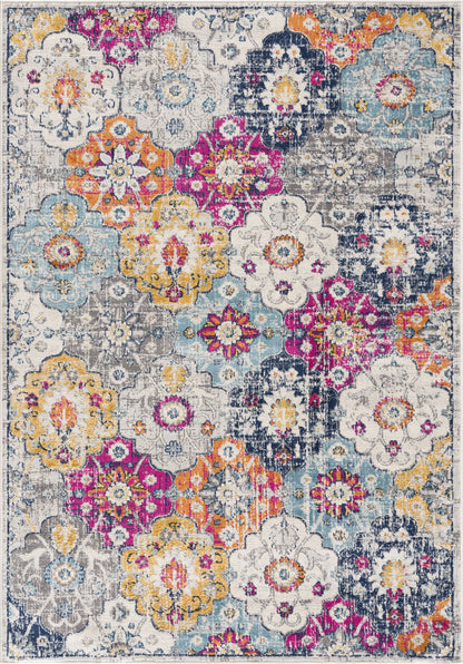 2' X 6' Rust Floral Dhurrie Area Rug