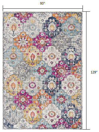2' X 6' Rust Floral Dhurrie Area Rug