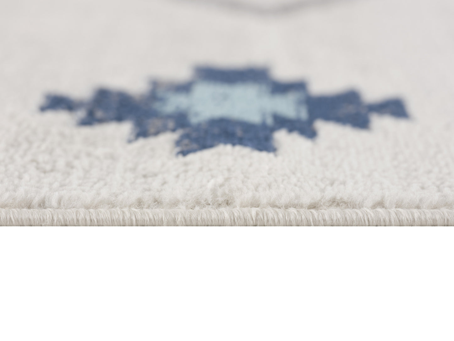 5' X 7' Cream Southwestern Dhurrie Area Rug