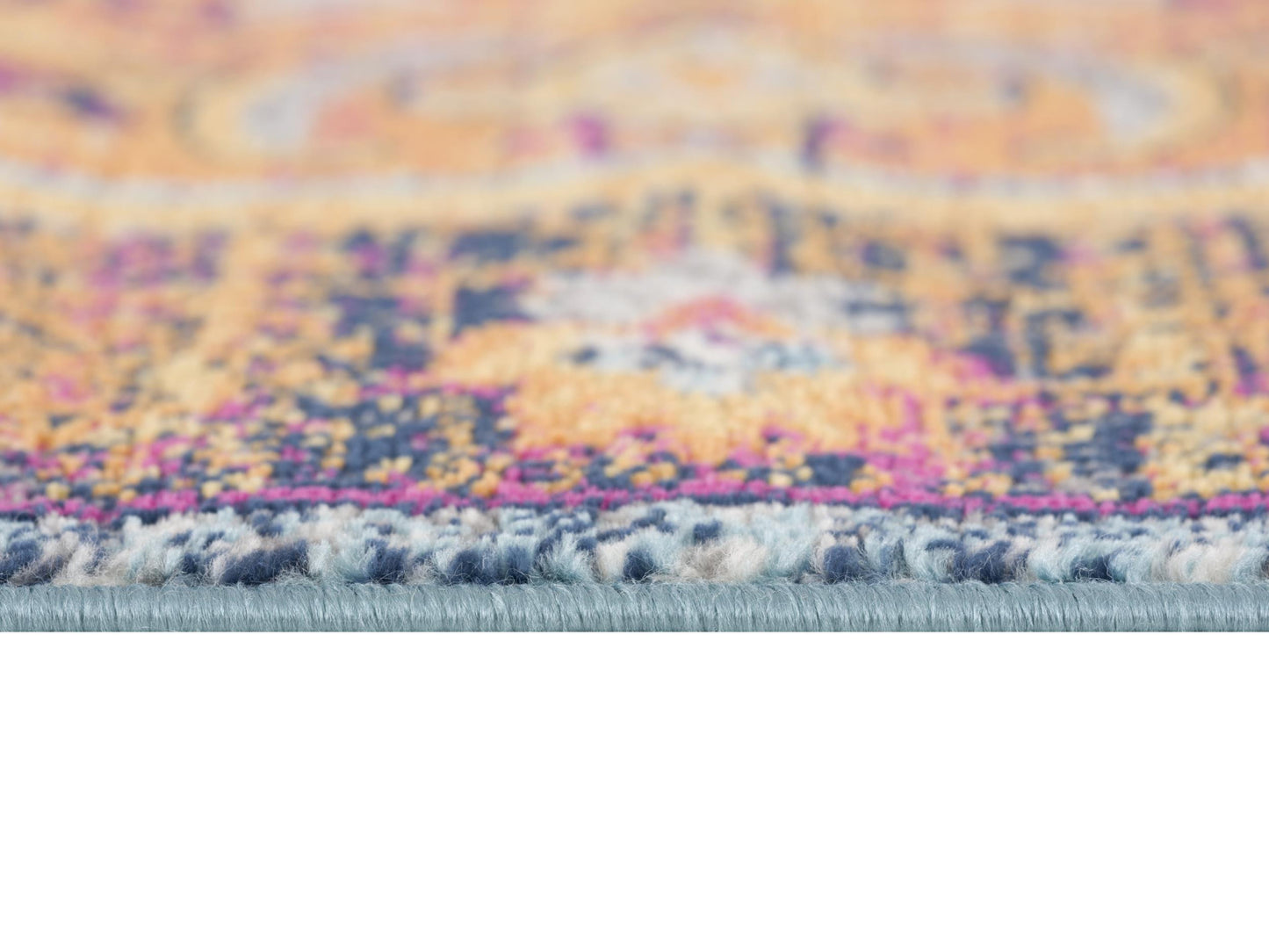 4’ X 6’ Rustic Orange Medallion Area Rug